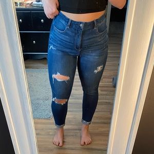 distressed american eagle jeans